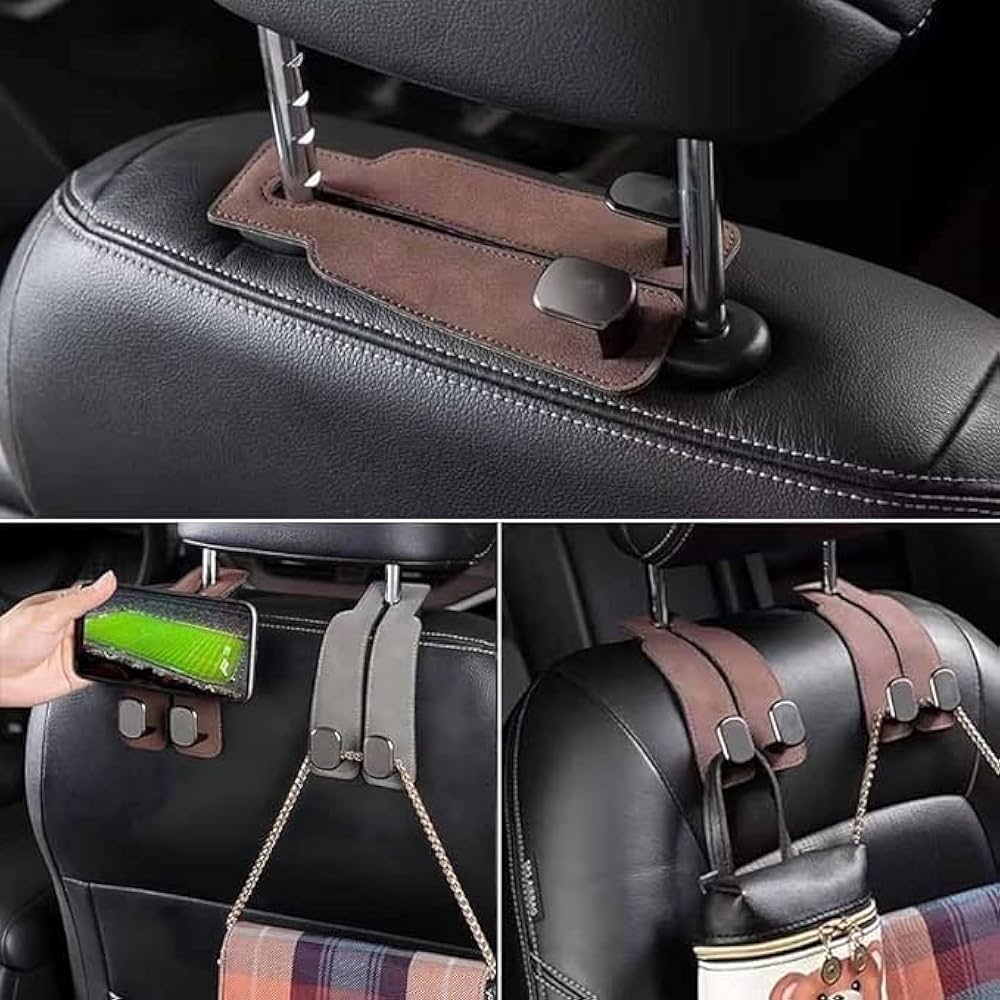 Titan Premium Headrest Hook Suede